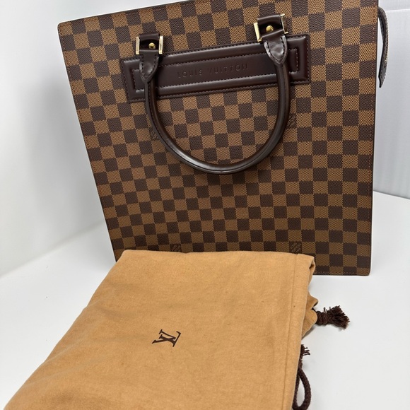 Louis Vuitton Damier Ébène Venice Sac Plat GM Authenticated Tote - Picture 1 of 13